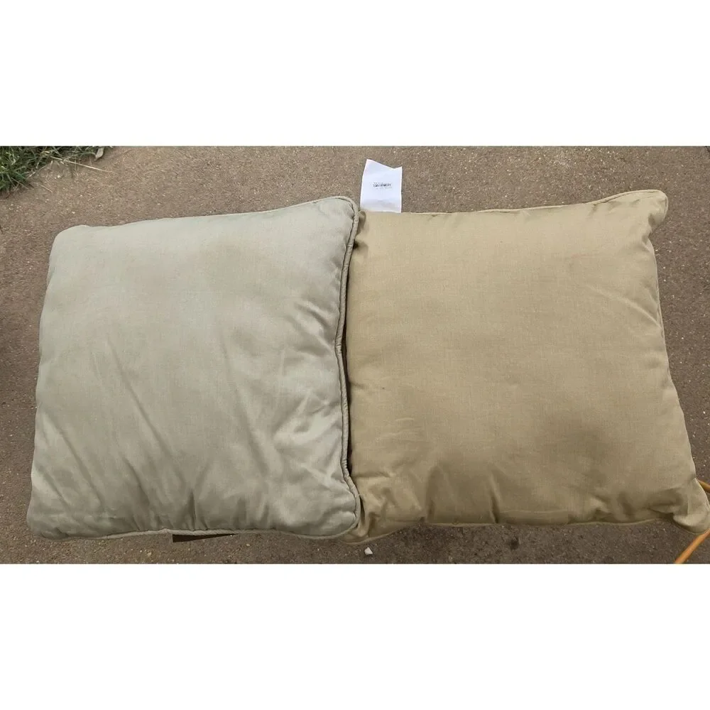Set of 2 Fall Harvest Pillows Pumpkin Turkey Sunflower Thanksgiving 17x17